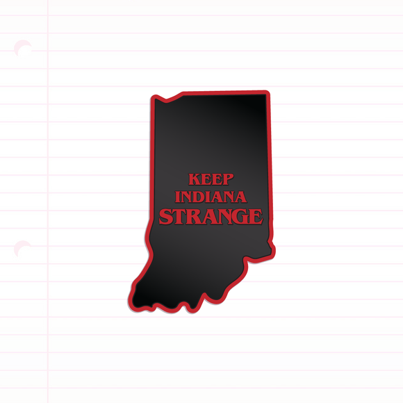 Keep Indiana Strange sticker